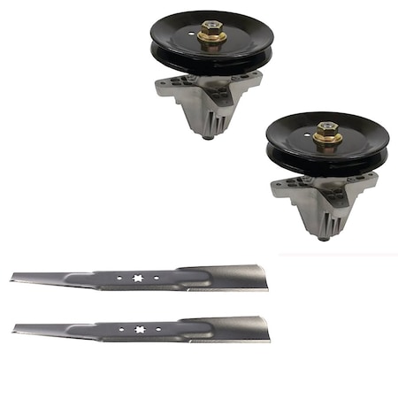 Aic Replacement Parts Deck Spindle Blade Kit fits MTD Sears Craftsman R1000 Z6000 ZTL7000 ZT-S42 Mower 285-868-BLADE